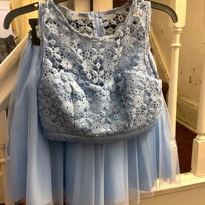 A two piece size 3 dress used for a junior prom